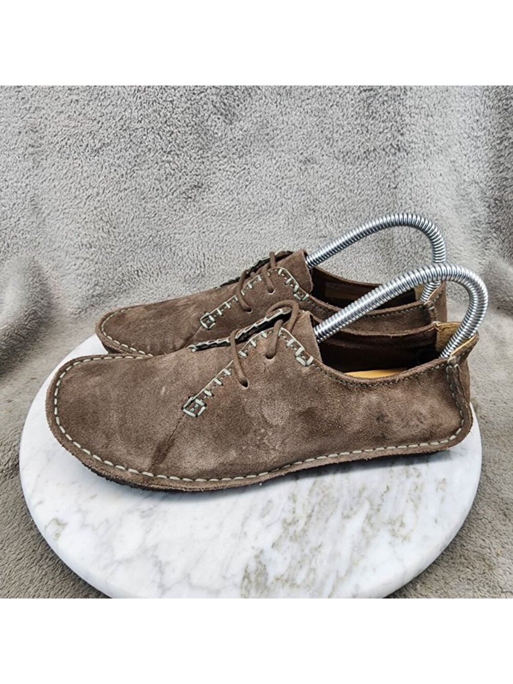 Clarks Shoes Womens Size 6.5 Brown Suede Faraway Originals Moccasins *Read*